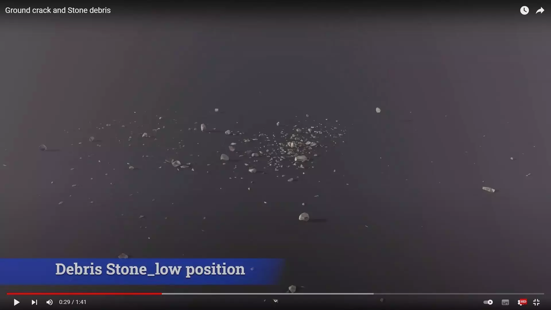 Debris Stone Low position Low-poly 3D model_0