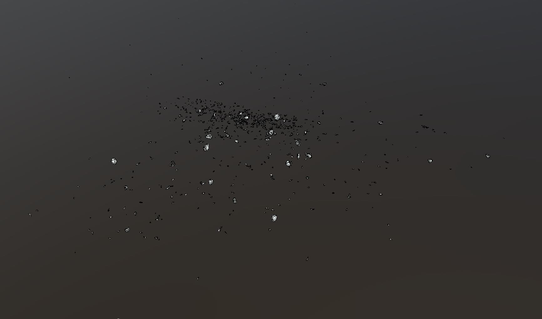 Debris Stone Low position Low-poly 3D model_4