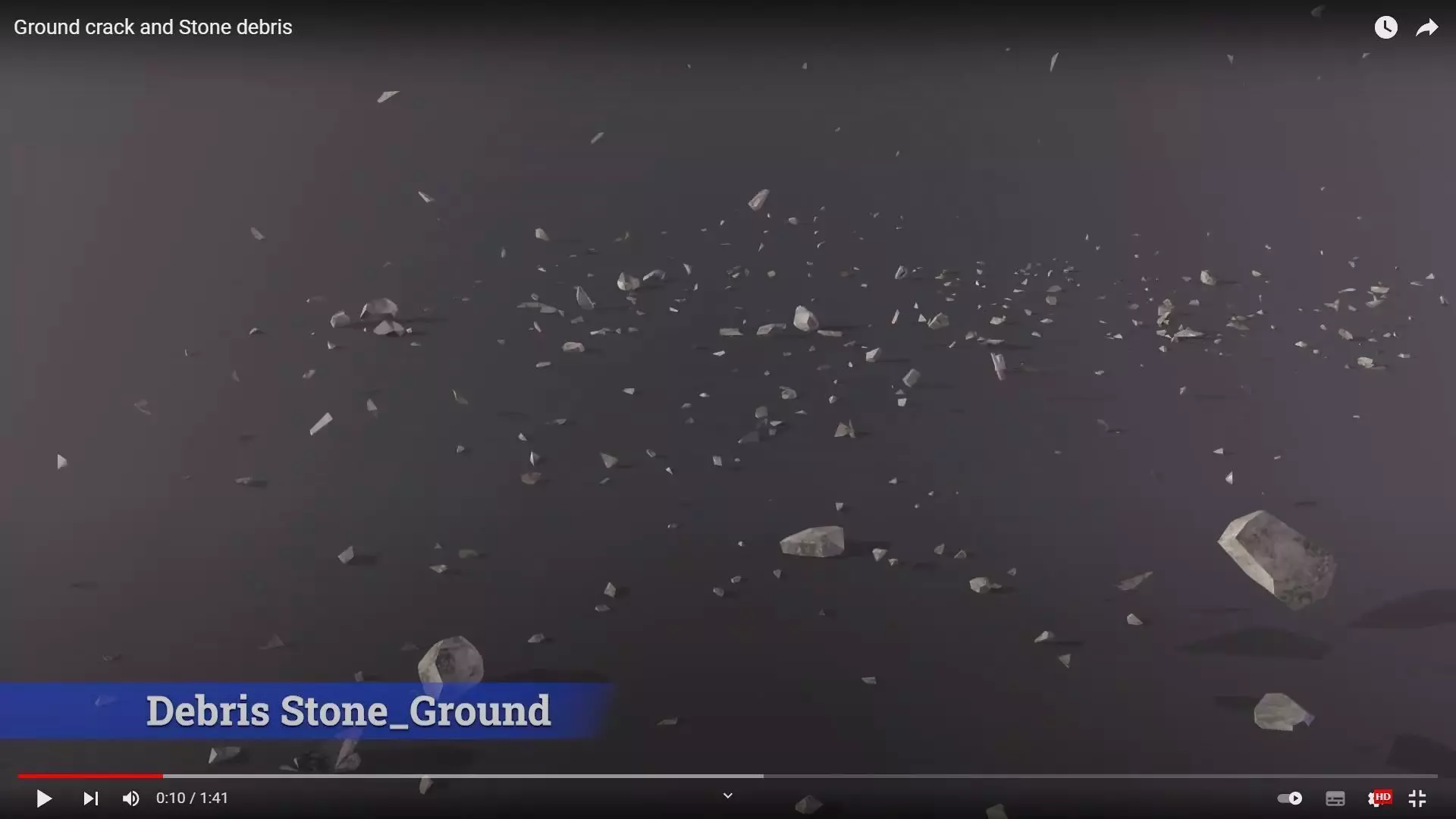 Debris Stone Ground Low-poly 3D model_0