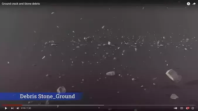 Debris Stone Ground Low-poly 3D model