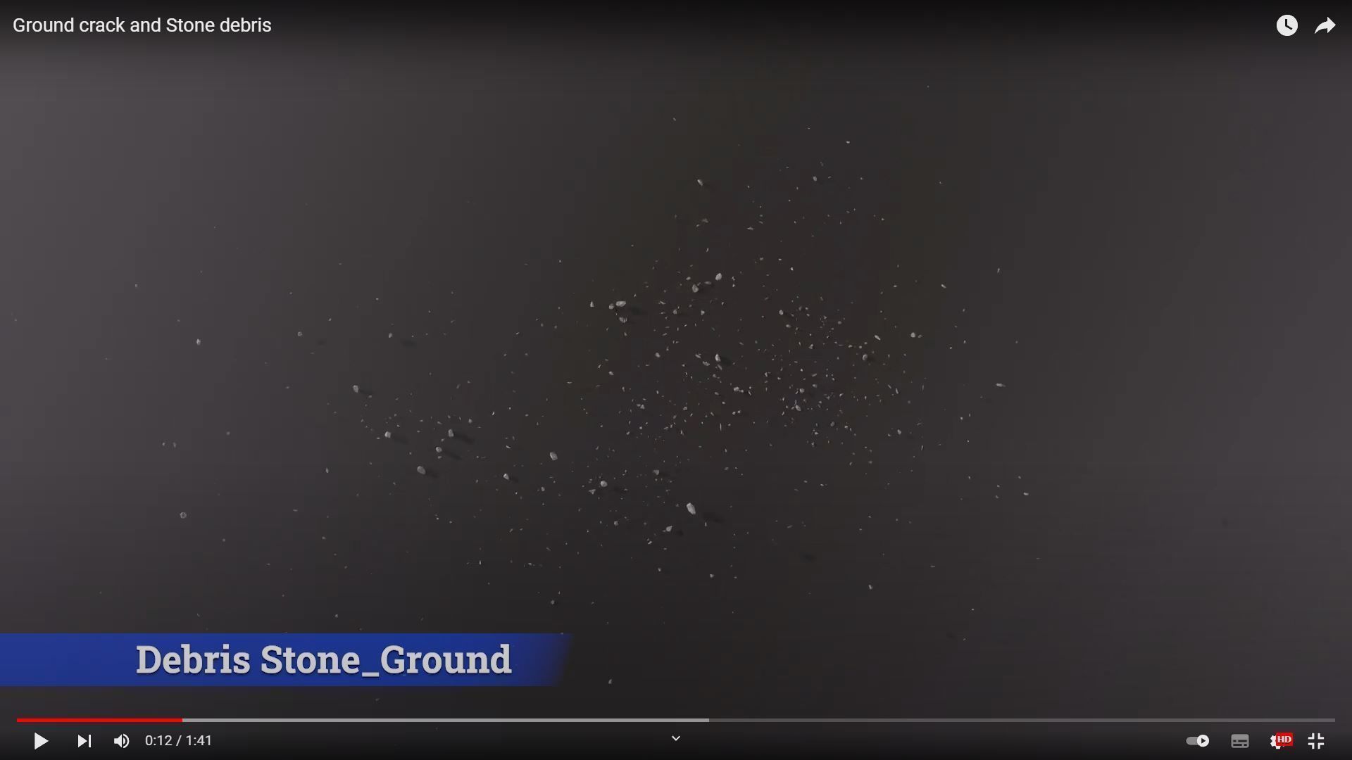 Debris Stone Ground Low-poly 3D model_2