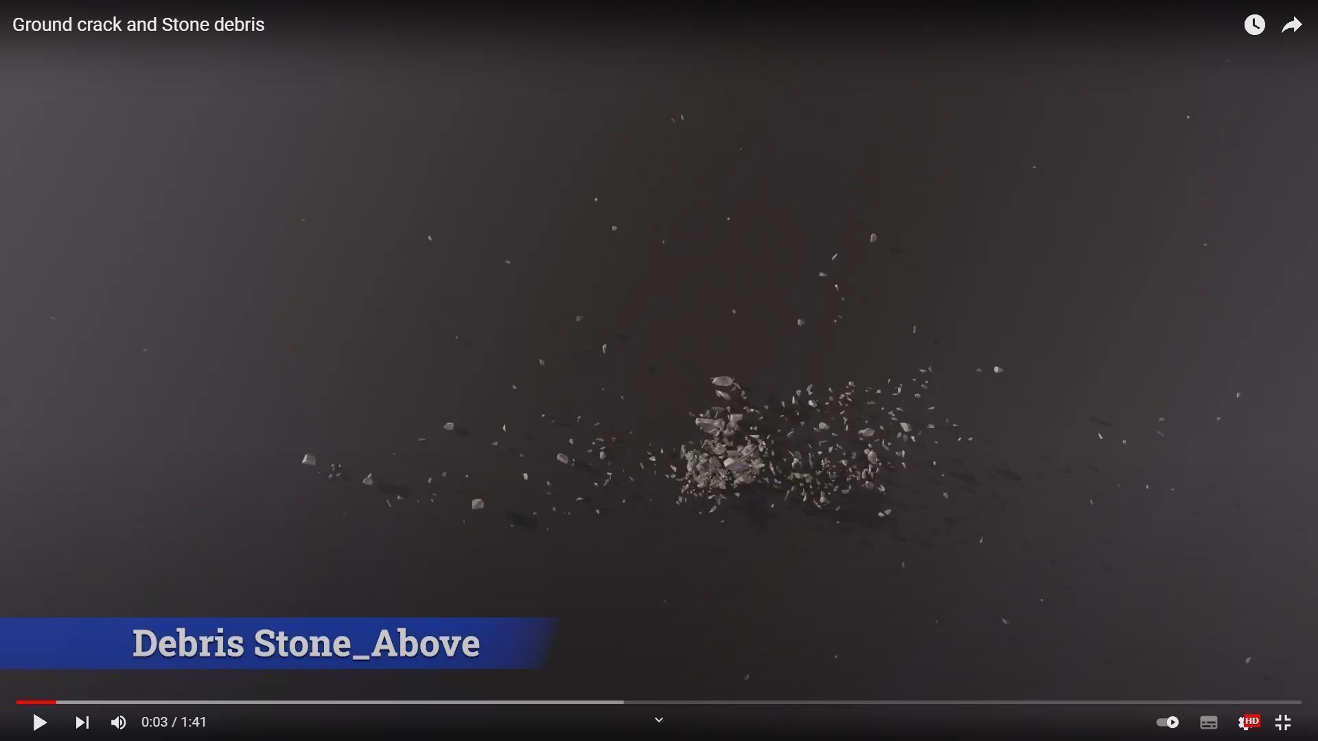 Debris Stone Above Low-poly 3D model_2