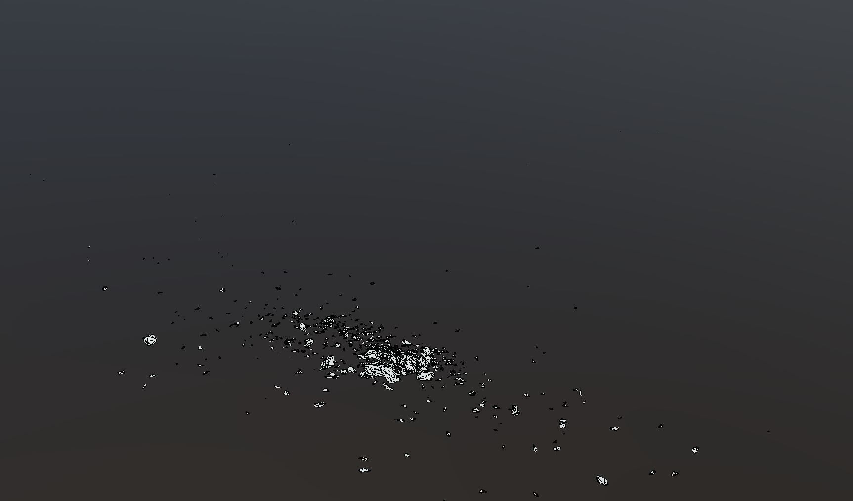 Debris Stone Above Low-poly 3D model_4