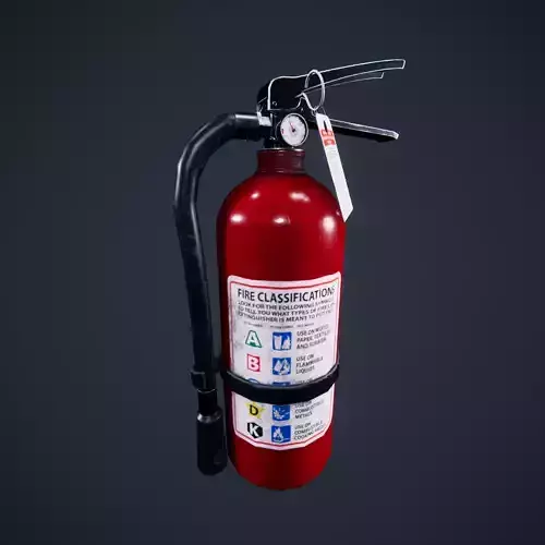  Fire Extinguisher - Game ready props VR Low-poly 3D model