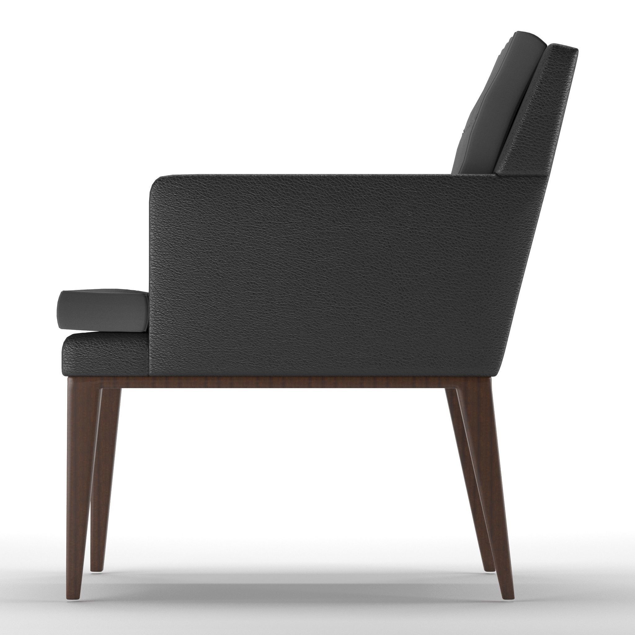 Baker DINING CHAIR 3D model_3