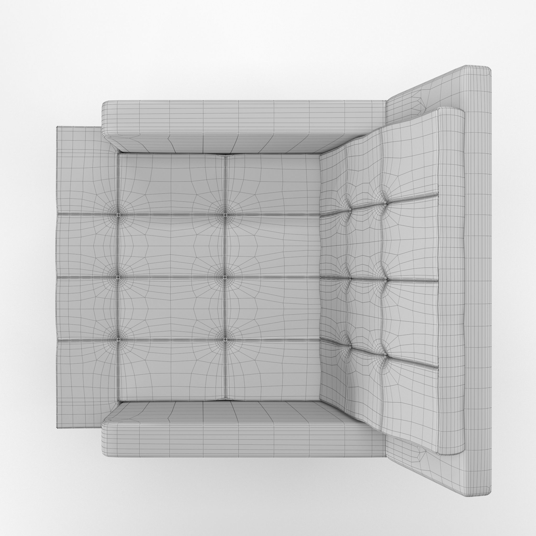 Baker DINING CHAIR 3D model_13