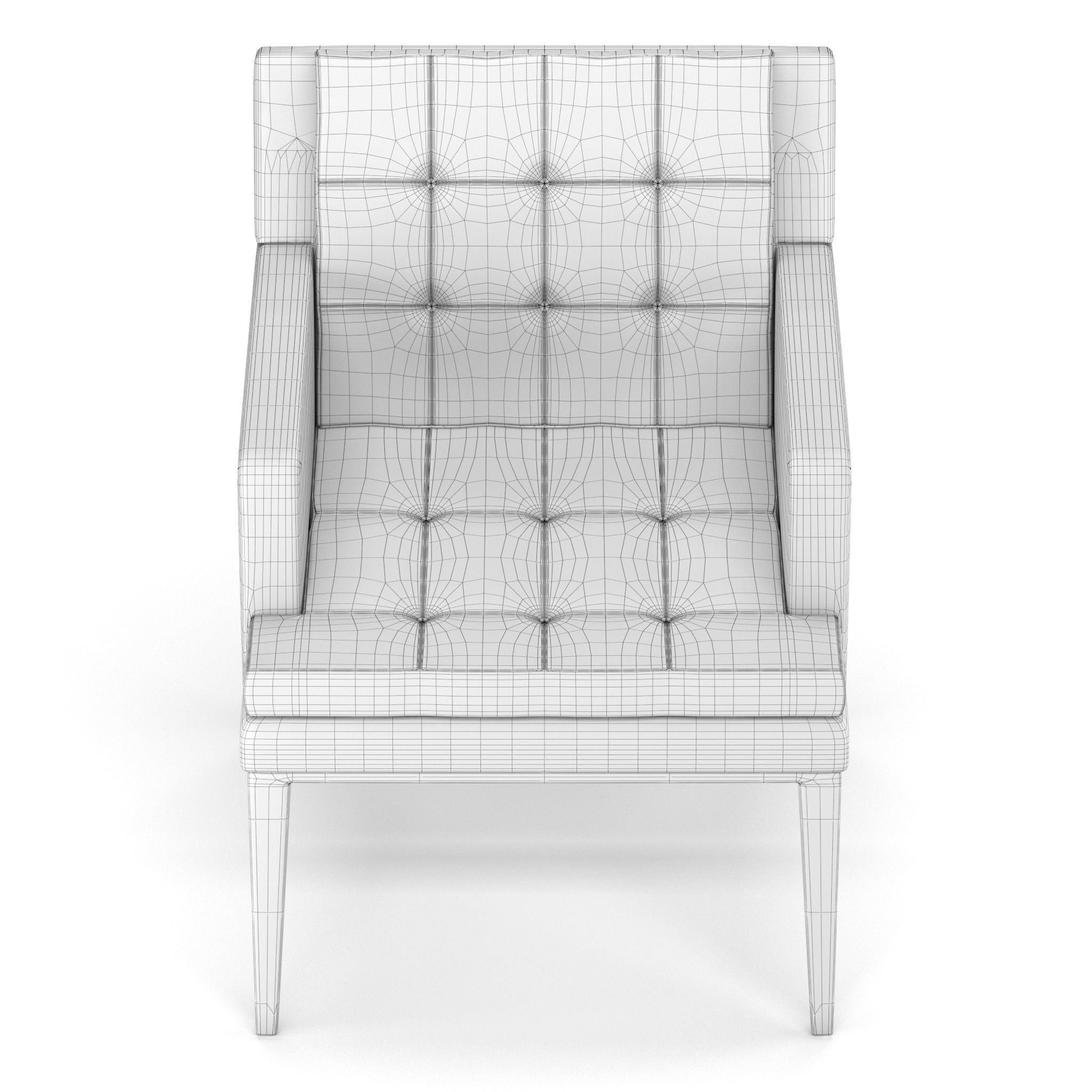 Baker DINING CHAIR 3D model_11