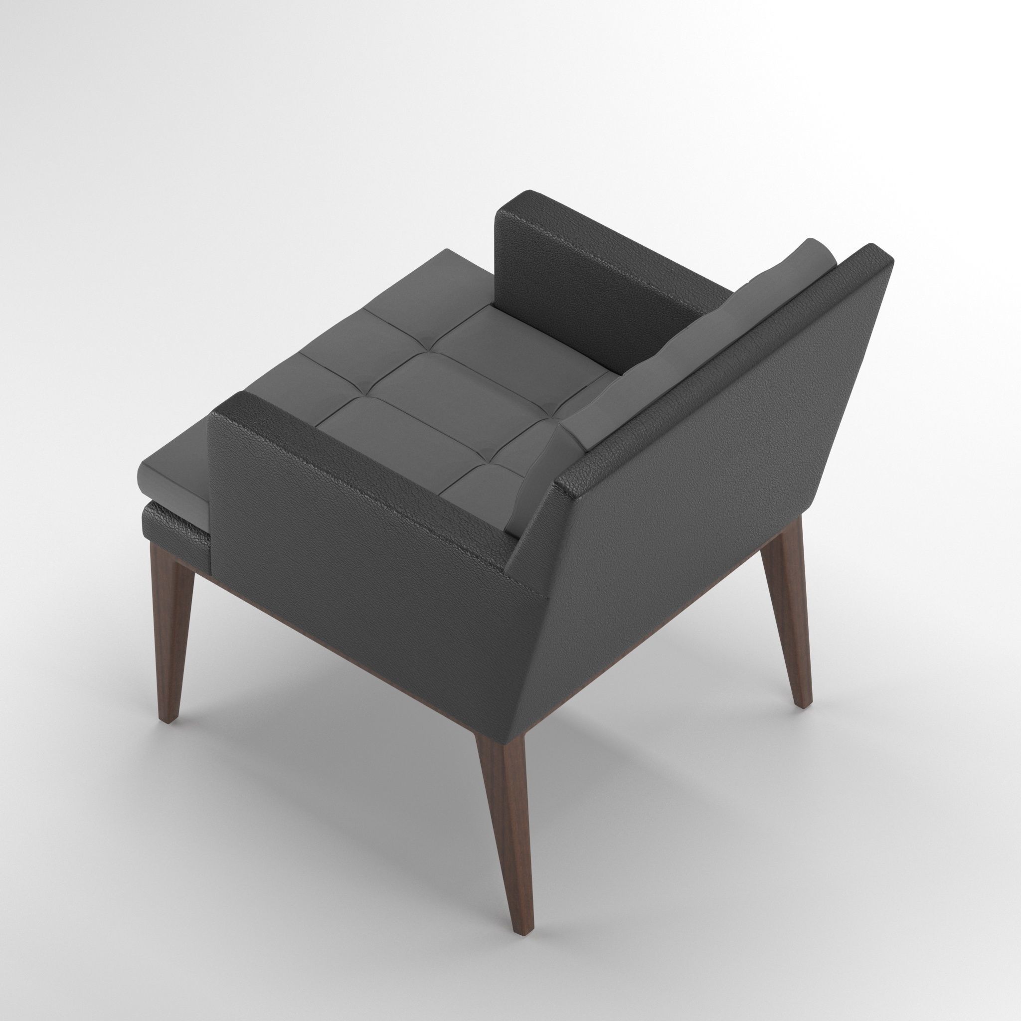 Baker DINING CHAIR 3D model_5