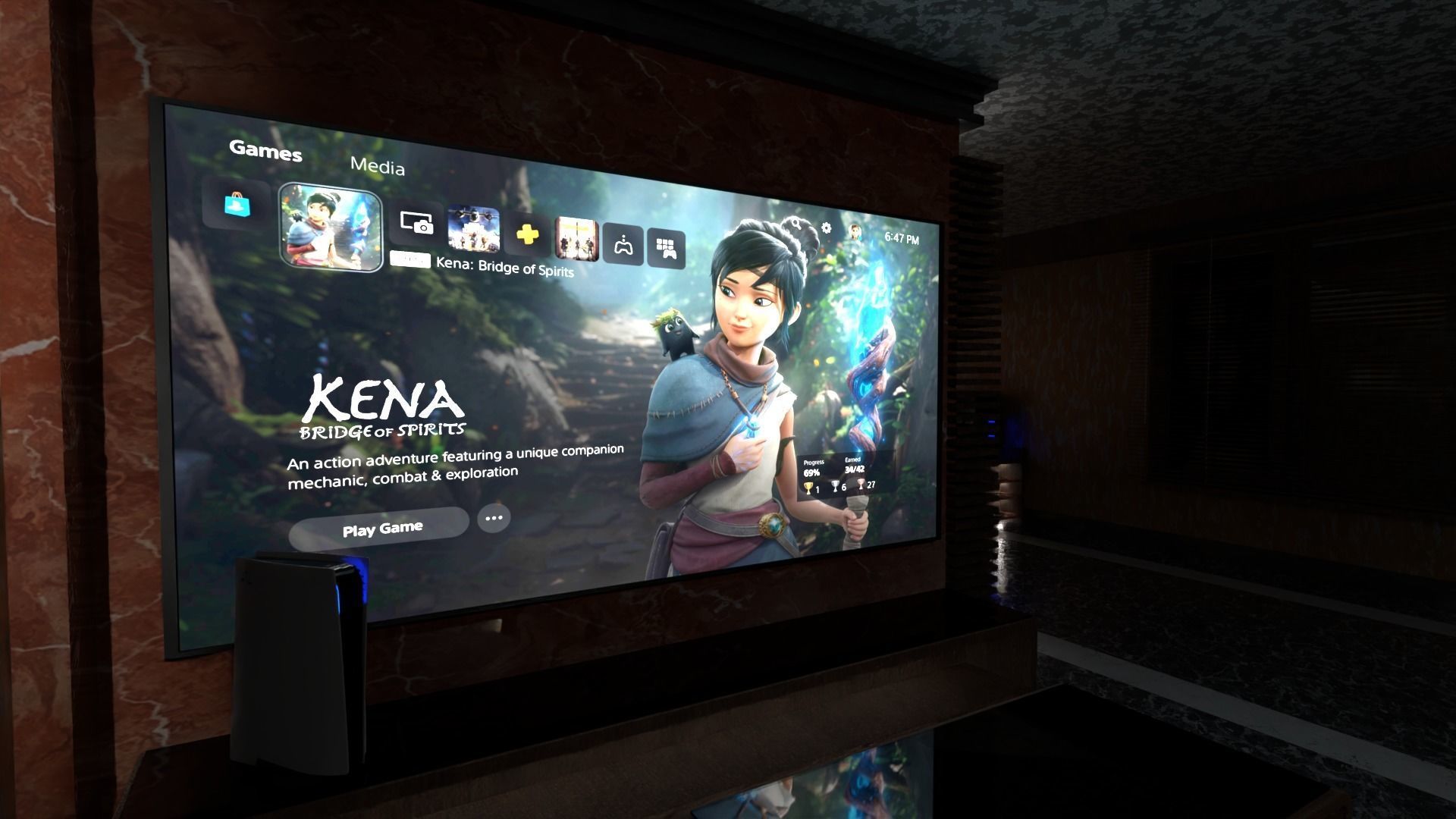 Gaming Room 3D model_10