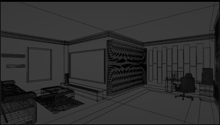 Gaming Room 3D model_6