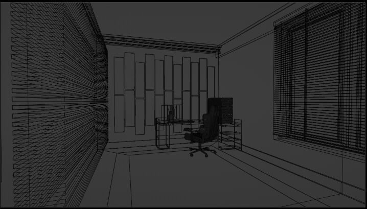 Gaming Room 3D model_1
