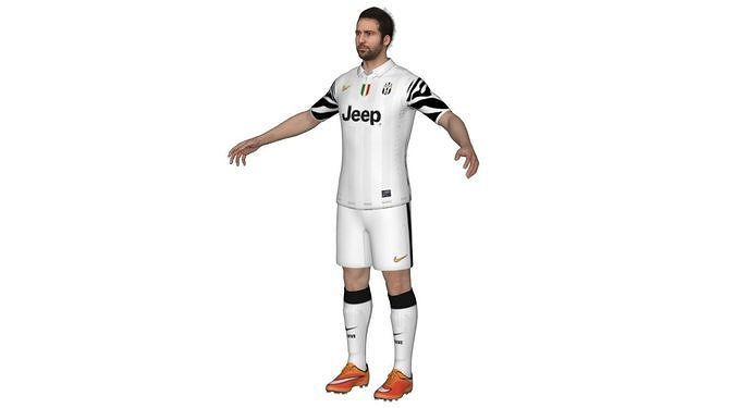 Football Player 06 Low-poly 3D model