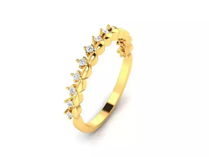 Solitaire Wedding Engagement Ring 3dm STl OBJ FBX Render Details 3D print model