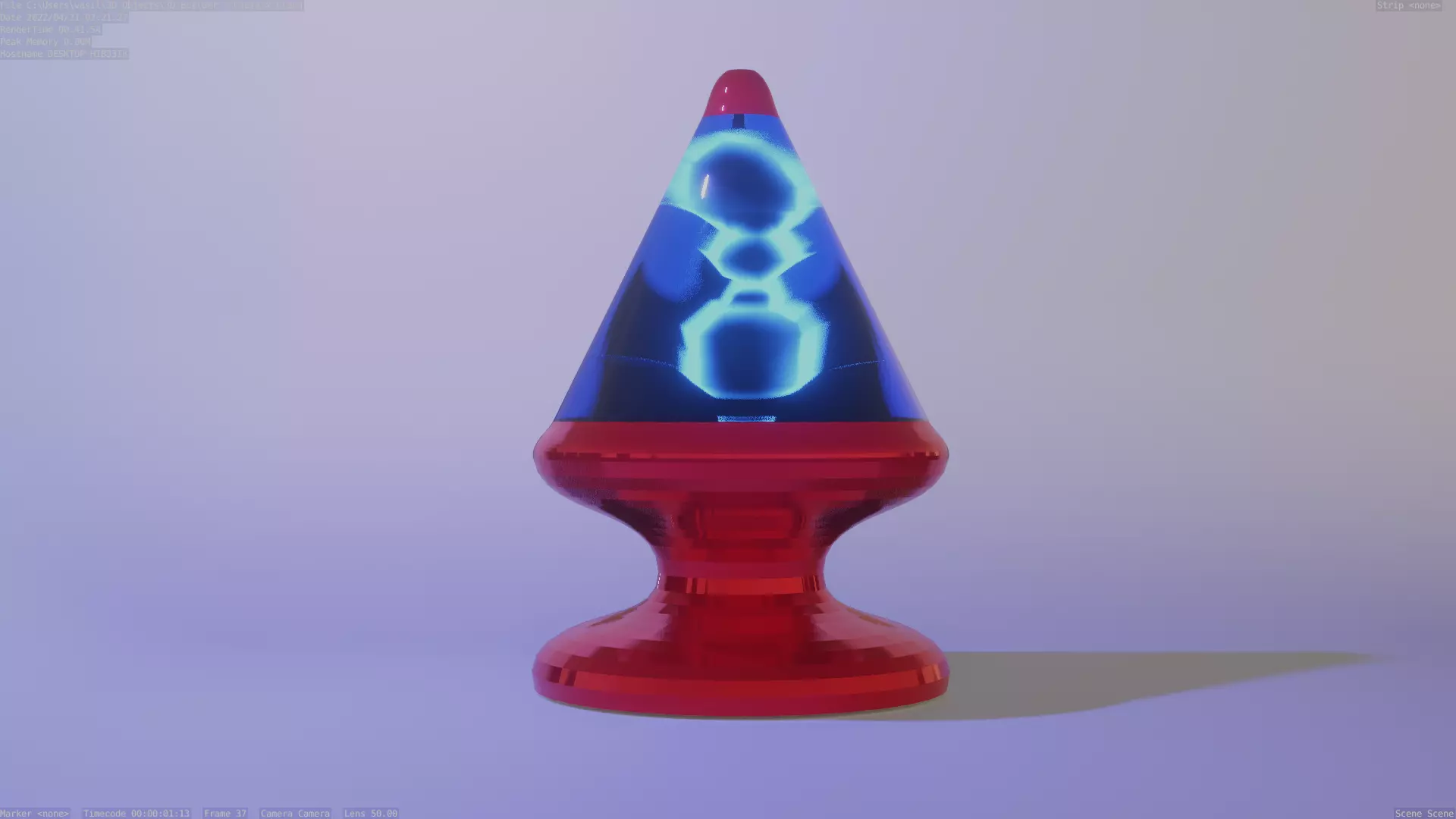 lava lamp 3D model_0