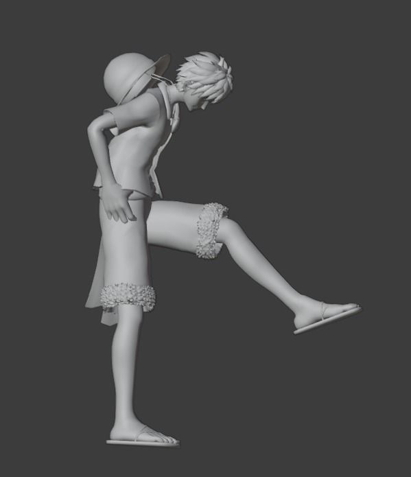 Luffy vs Doflamingo Diorama 3D print model_13