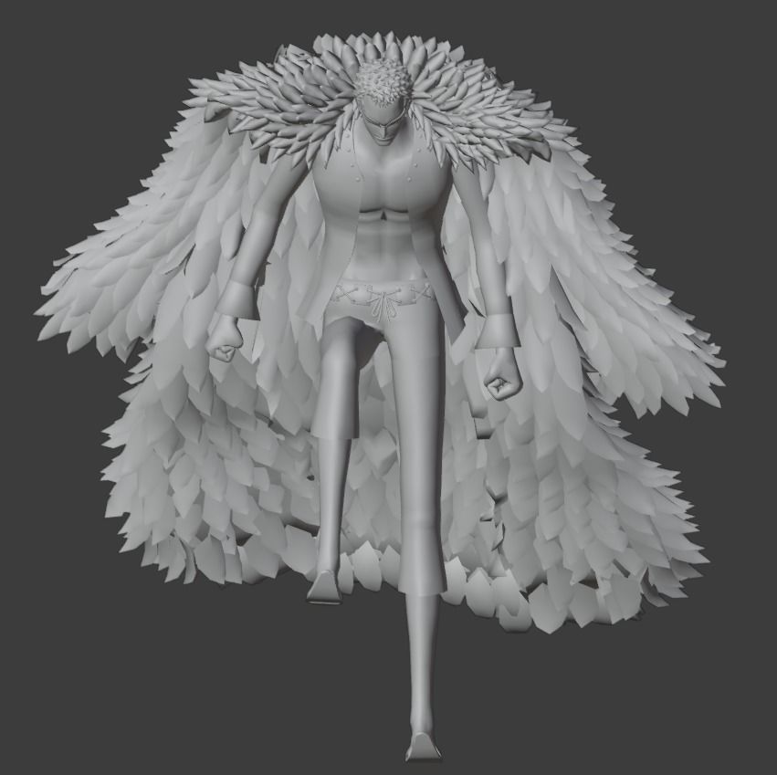 Luffy vs Doflamingo Diorama 3D print model_7