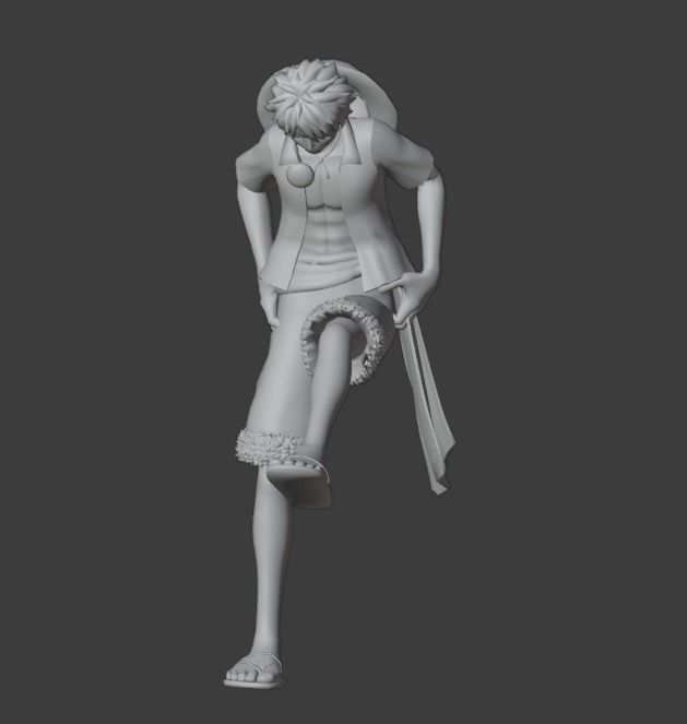 Luffy vs Doflamingo Diorama 3D print model_12