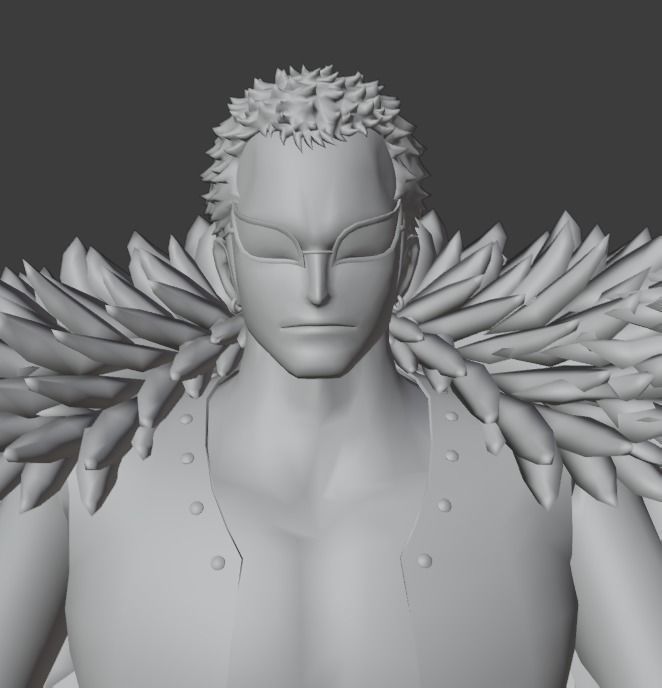 Luffy vs Doflamingo Diorama 3D print model_11