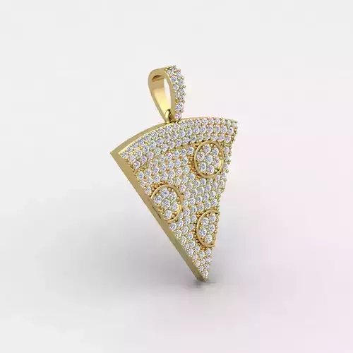 Pizza Pendent 3dm and Render Detail 