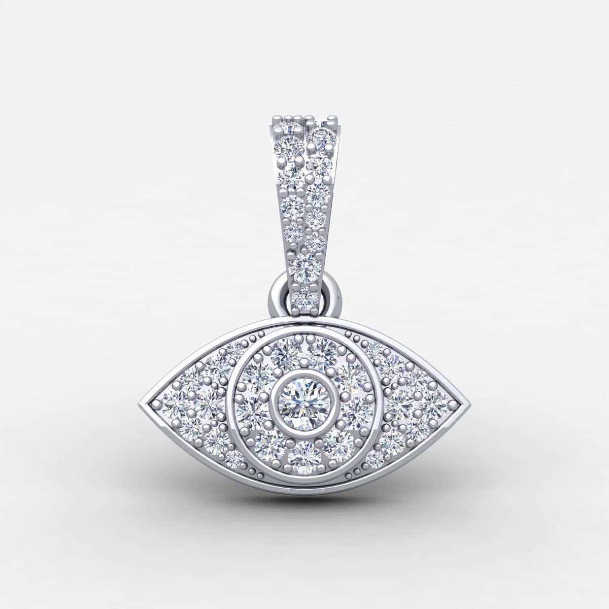 Eye Pendent 3d Model and Render Detail 3D print model_4