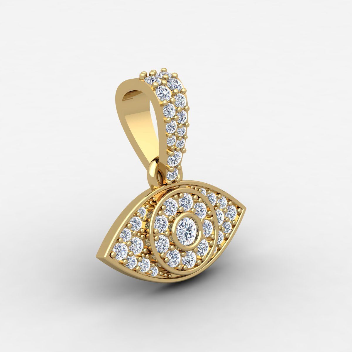 Eye Pendent 3d Model and Render Detail 3D print model_1