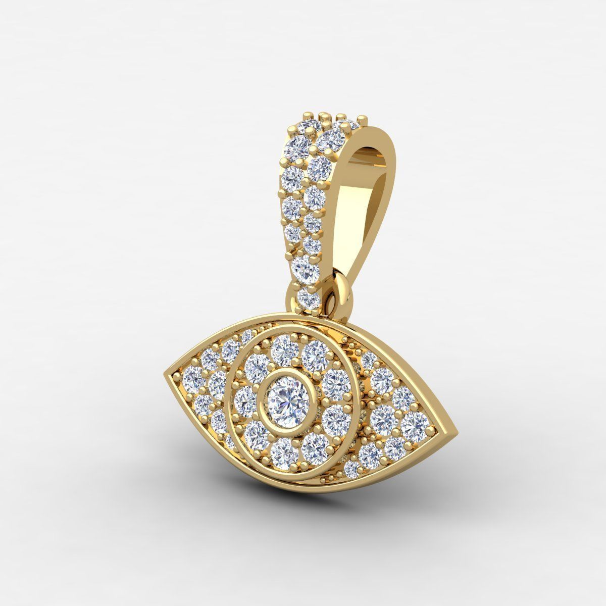 Eye Pendent 3d Model and Render Detail 3D print model_9