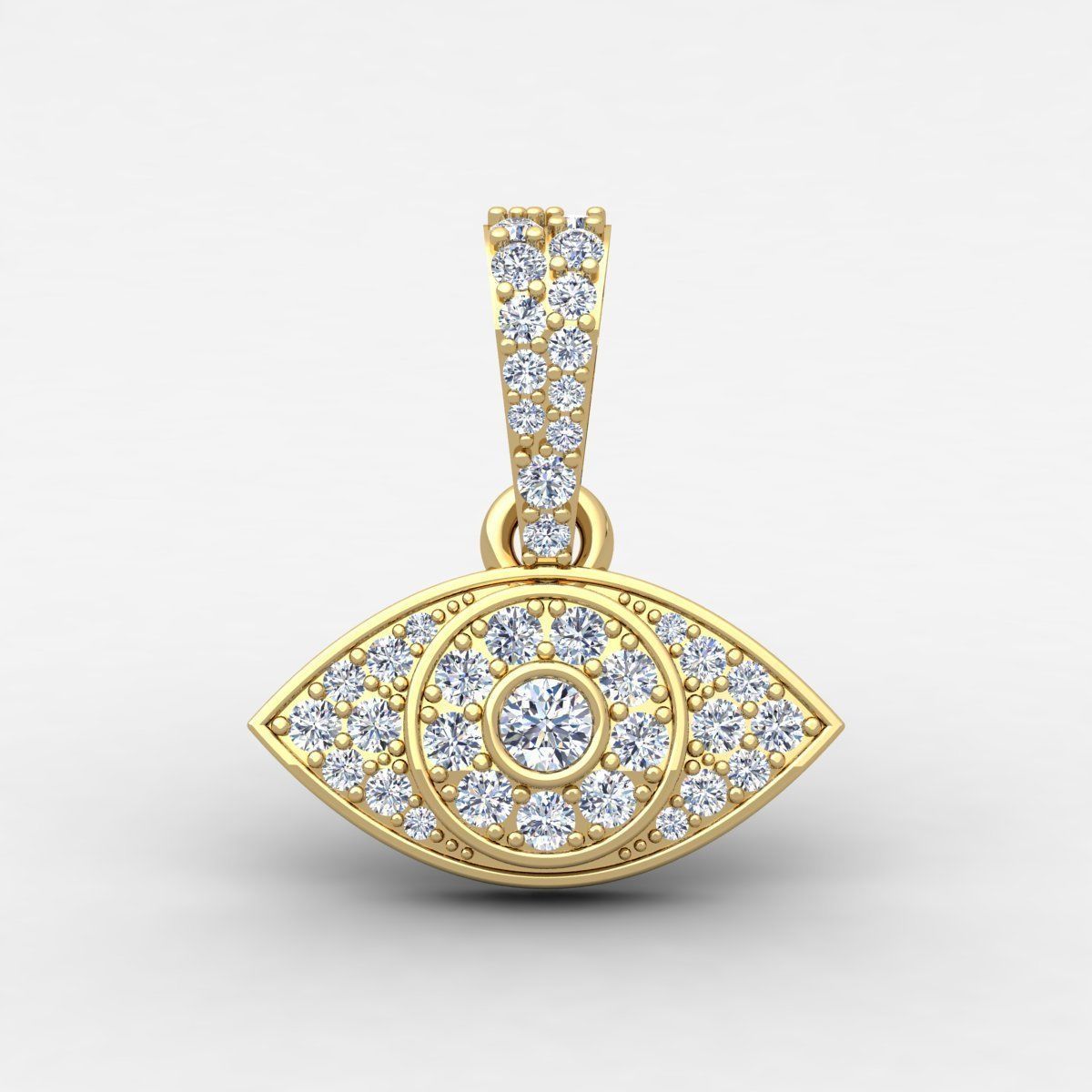 Eye Pendent 3d Model and Render Detail 3D print model_6