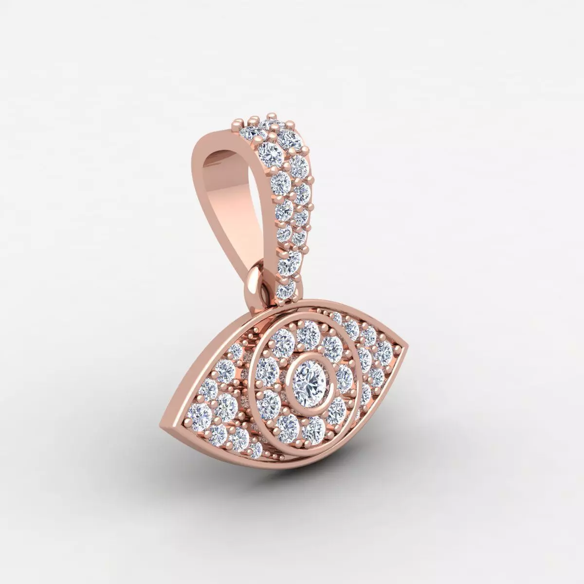 Eye Pendent 3d Model and Render Detail 3D print model_0