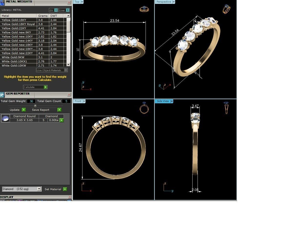 Solitaire Wedding Engagement Ring 3dm STl OBJ FBX Render Details 3D print model_6