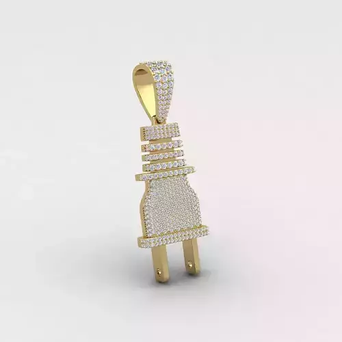 Plug Pendent 3d Model and Render Detail 