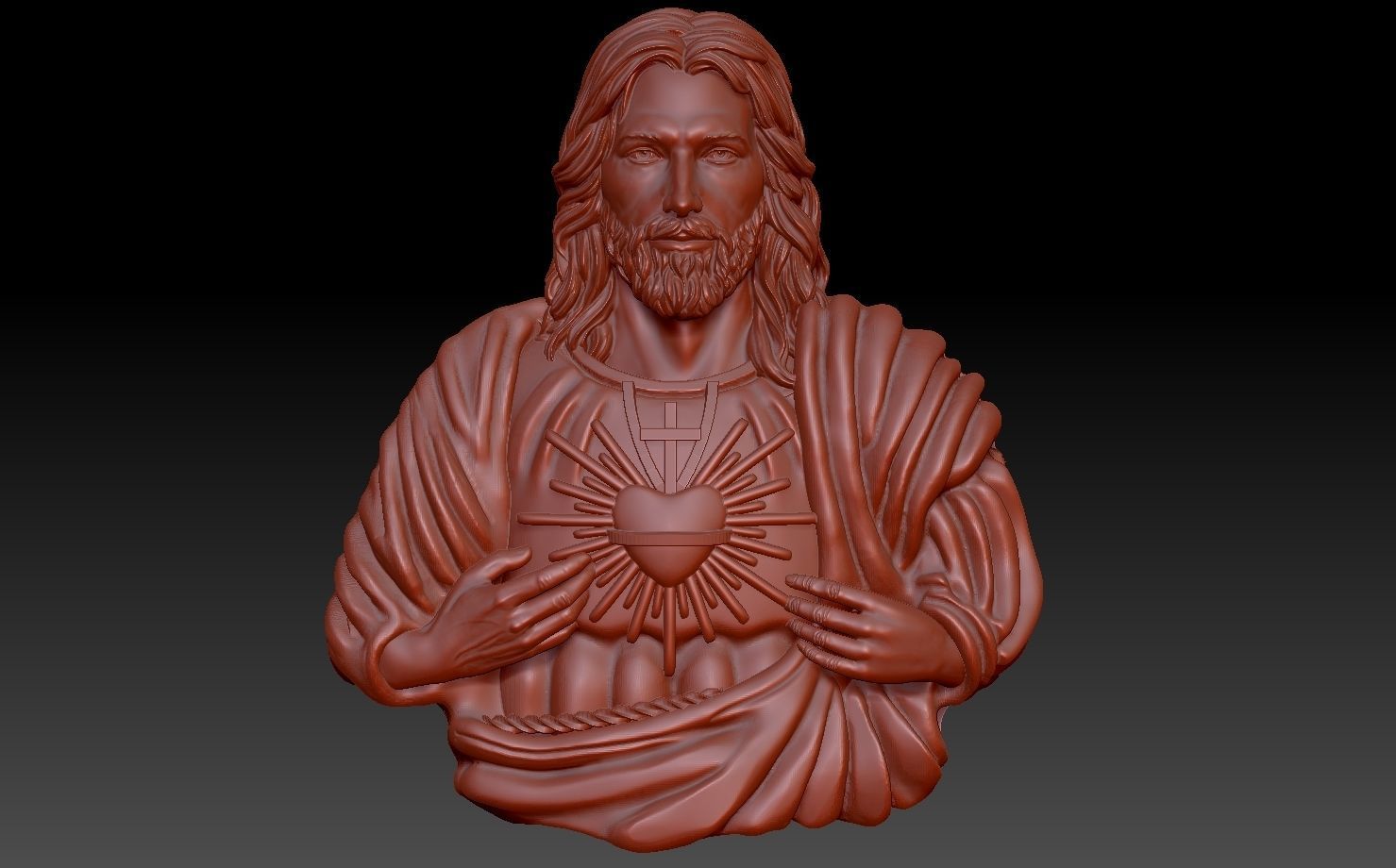 Holy Family Pendant 3D print model 3D print model_7