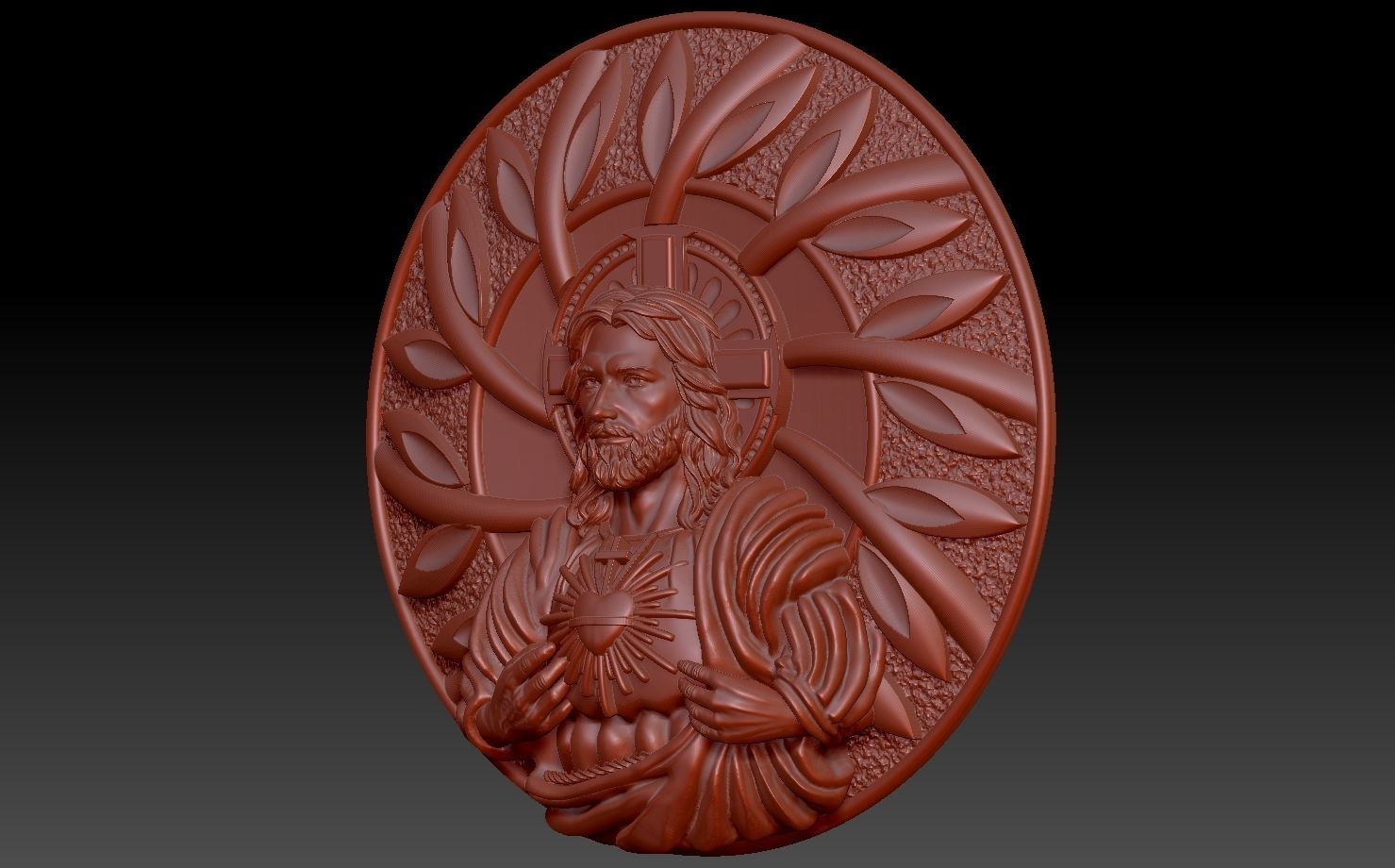 Holy Family Pendant 3D print model 3D print model_5