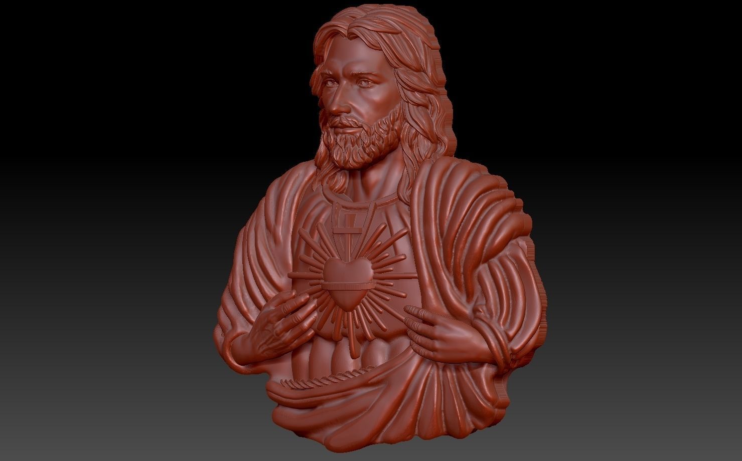 Holy Family Pendant 3D print model 3D print model_11
