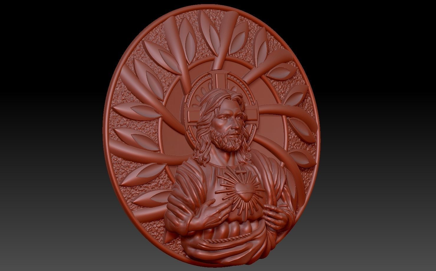 Holy Family Pendant 3D print model 3D print model_6
