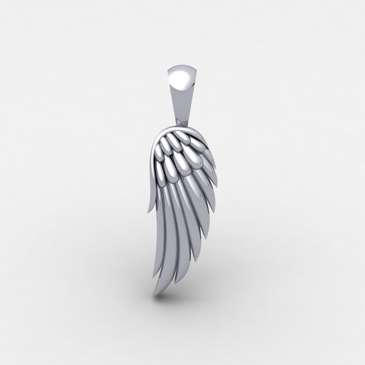 Small Wing Pendent 3d Model And Render Detail Free 3D print model_9