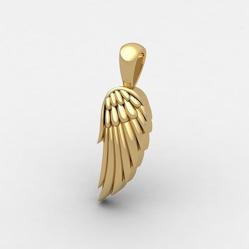 Small Wing Pendent 3d Model And Render Detail  Free 3D print model