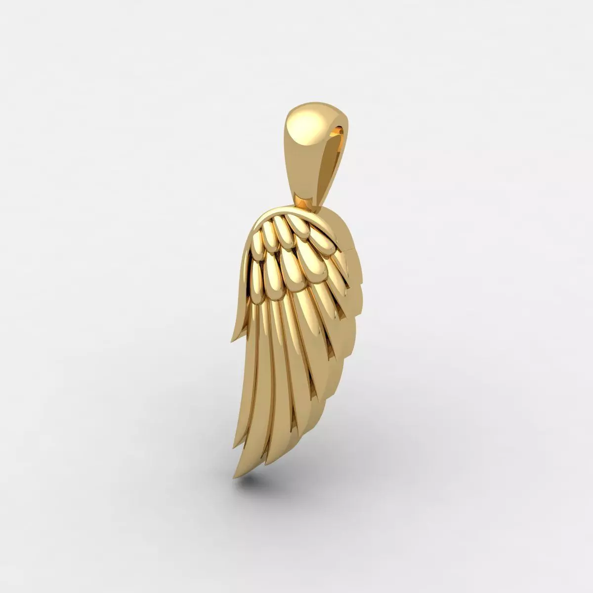 Small Wing Pendent 3d Model And Render Detail Free 3D print model_0