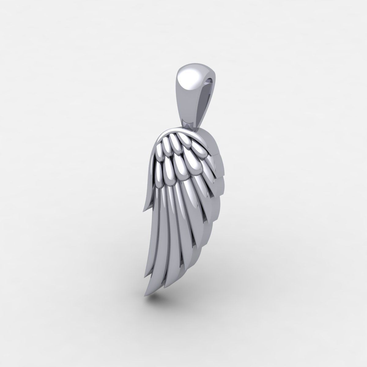 Small Wing Pendent 3d Model And Render Detail Free 3D print model_12