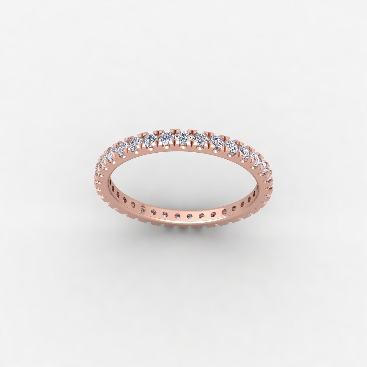 Micro Cut Eternity Band Ring 3d Model and Render Detail  3D print model_4