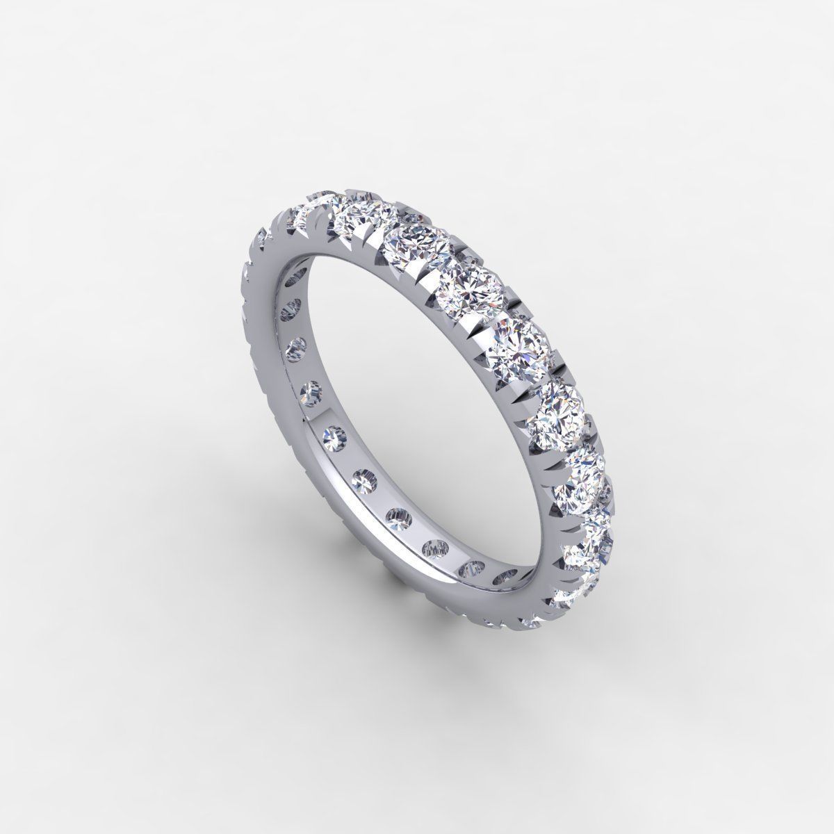 Eternity Band Ring 3d Model and Render Detail 3D print model_12