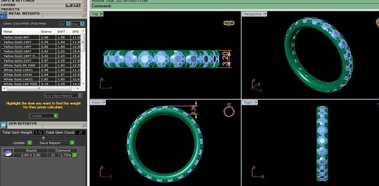 Eternity Band Ring 3d Model and Render Detail 3D print model_6