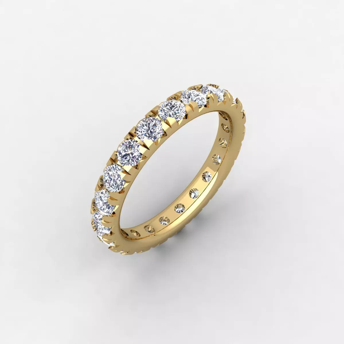 Eternity Band Ring 3d Model and Render Detail 3D print model_0