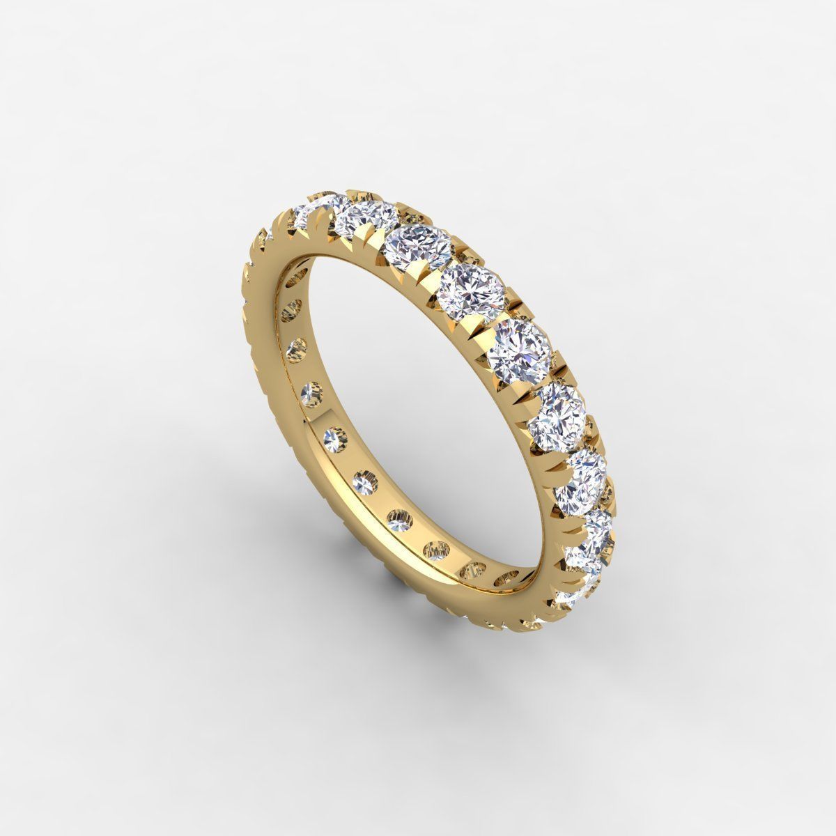 Eternity Band Ring 3d Model and Render Detail 3D print model_2