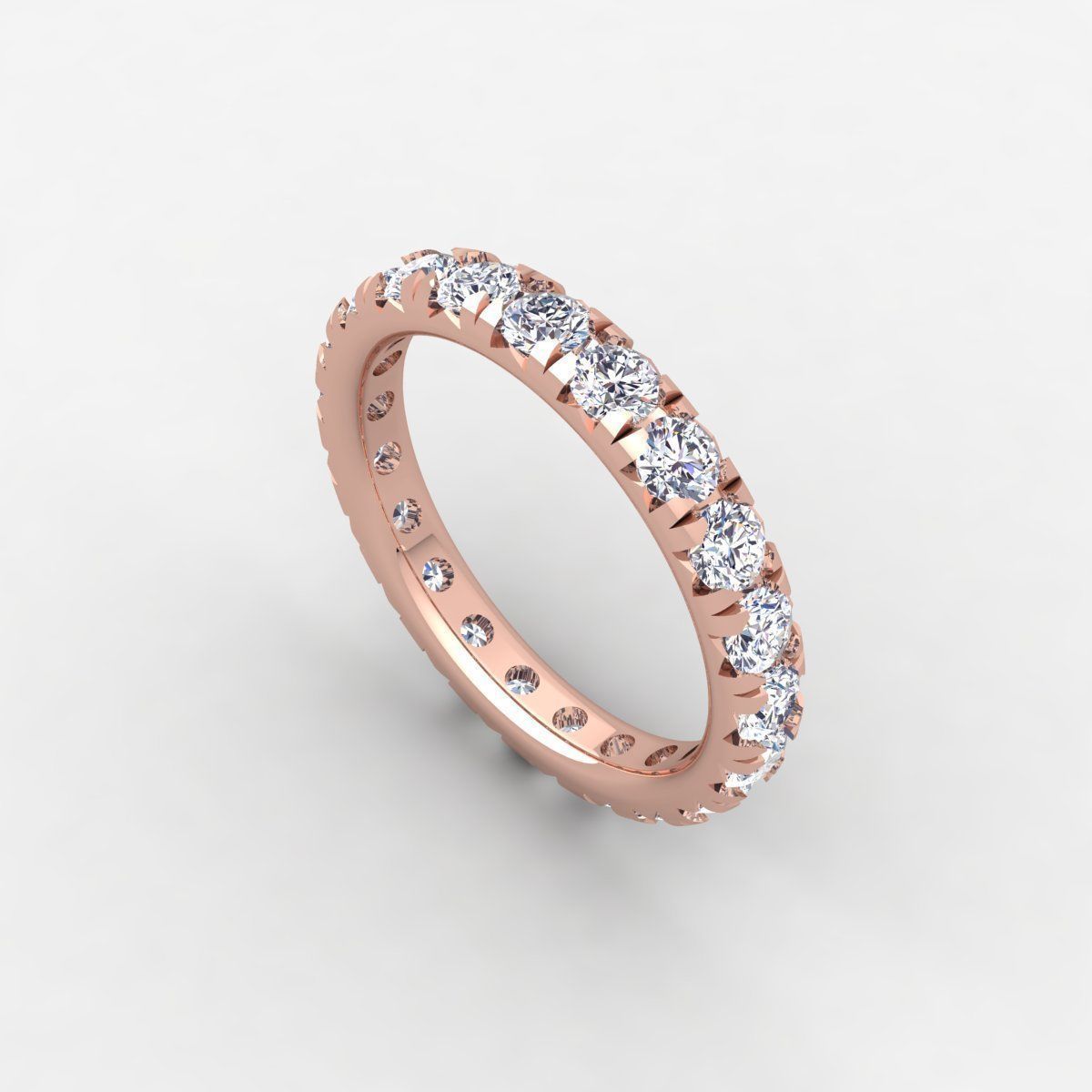 Eternity Band Ring 3d Model and Render Detail 3D print model_11