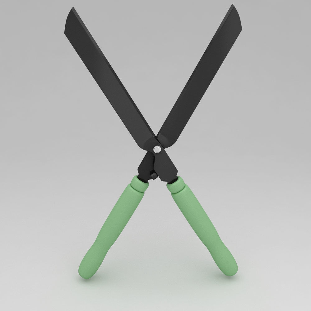 Gardening pruning shears 3d model 3D model_5
