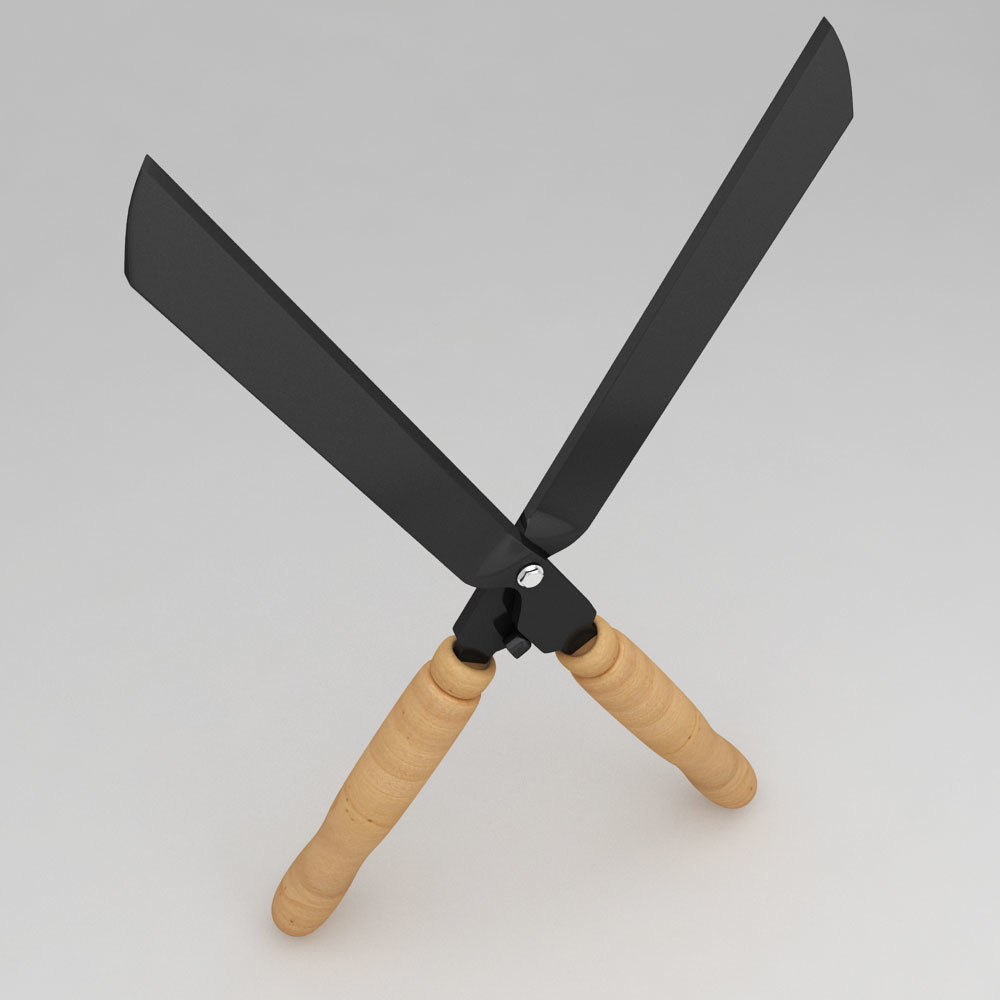 Gardening pruning shears 3d model 3D model_1