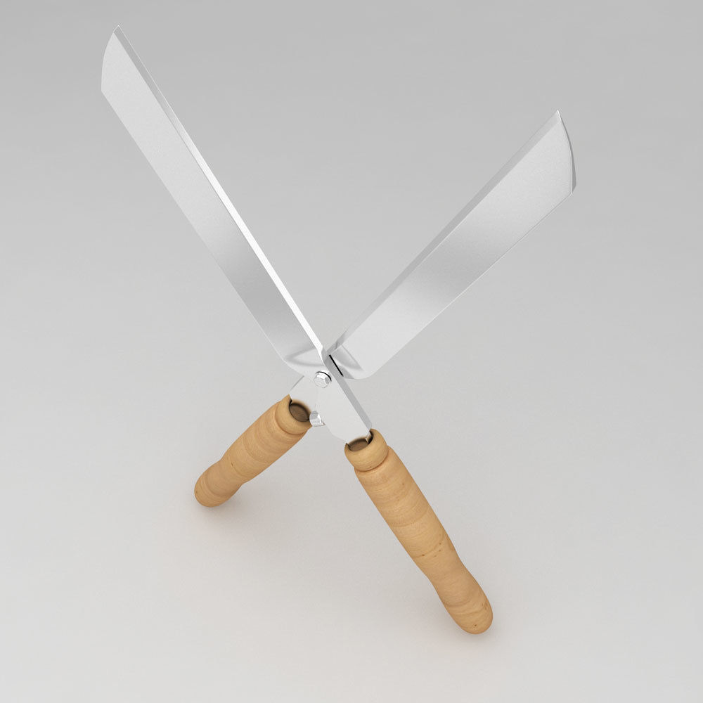 Gardening pruning shears 3d model 3D model_4
