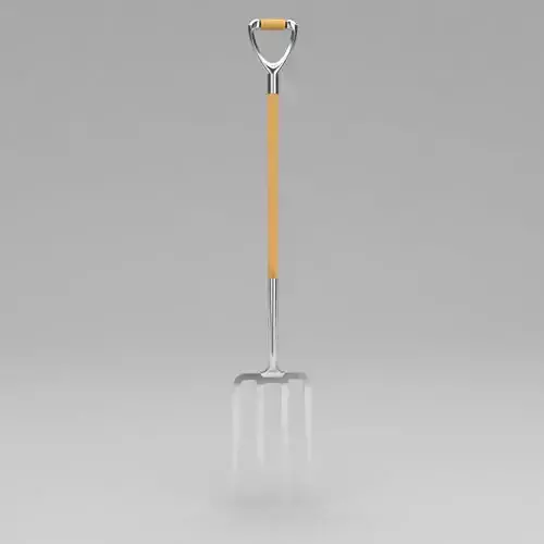 Gardening spading fork tool 3d model 3D model