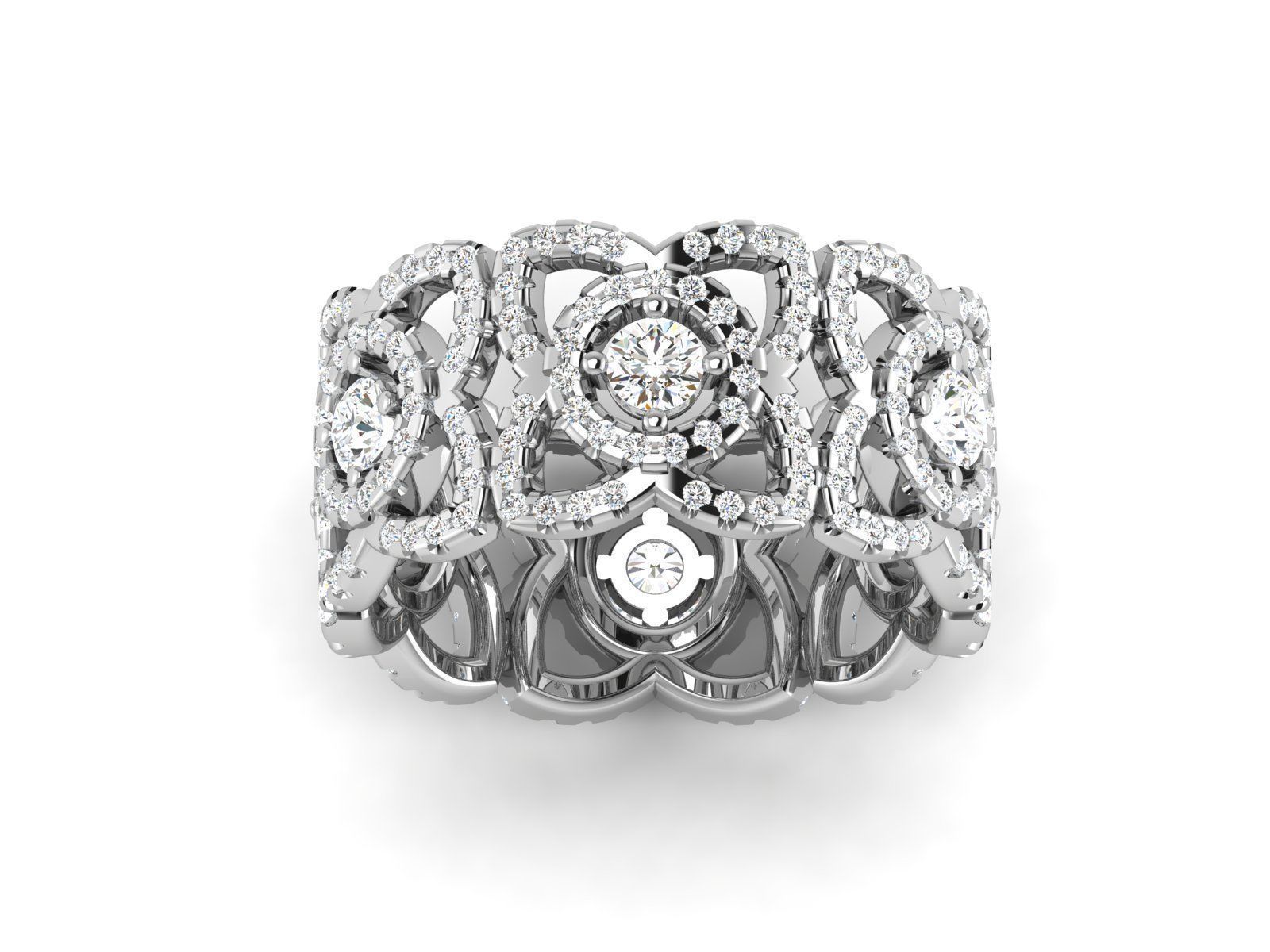 Solitaire Wedding Engagement Ring 3dm STl OBJ FBX Render Details 3D print model_5