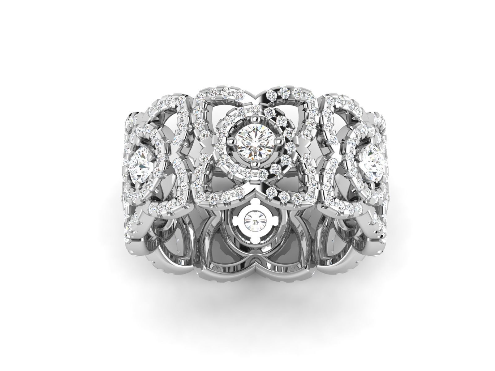 Solitaire Wedding Engagement Ring 3dm STl OBJ FBX Render Details 3D print model_6